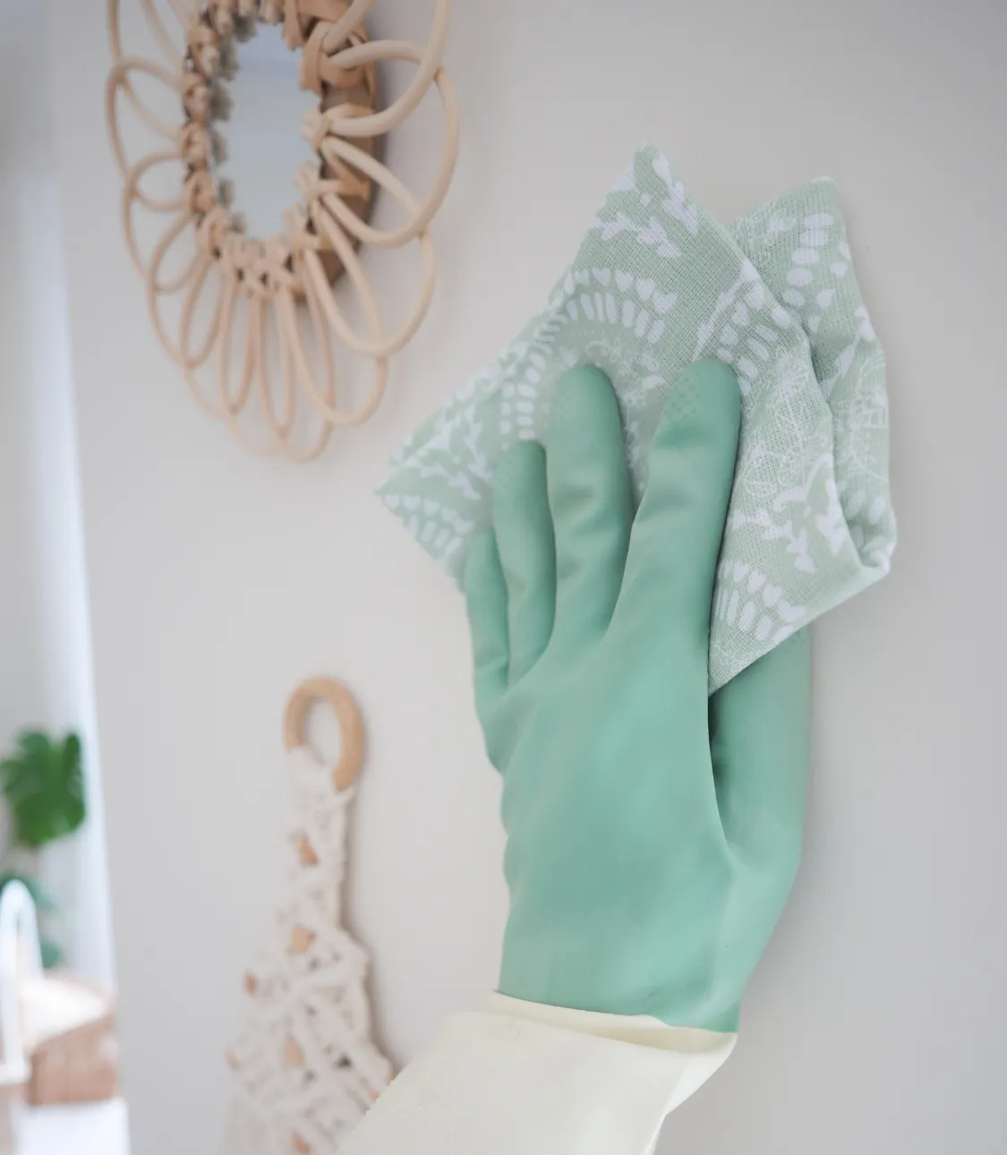 Easy wipe-clean surface